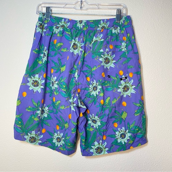 SAXX Ballpark Pouch Cannonball 2in1 Blue Floral Swim Trunk Shorts Mens Medium - Picture 3 of 4